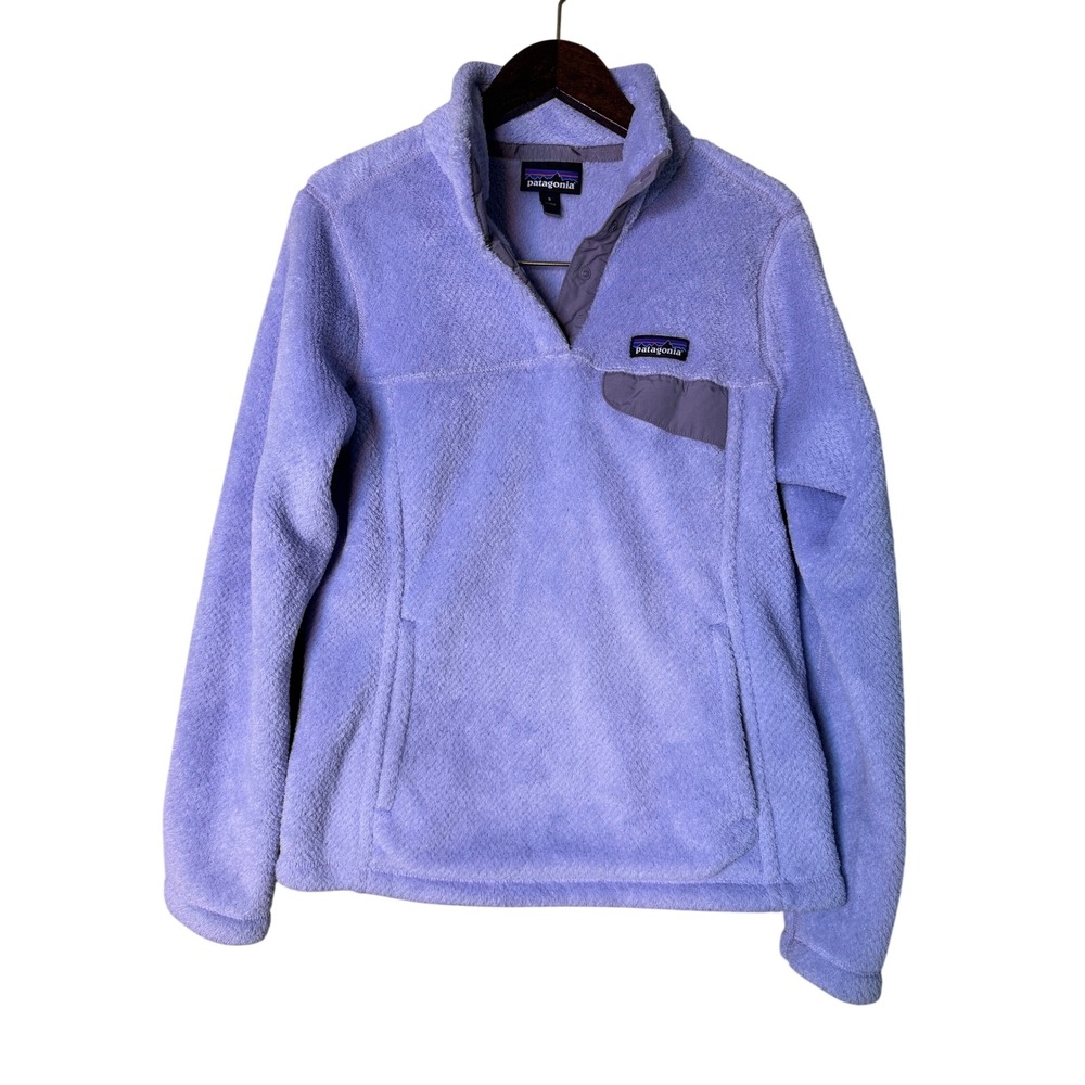 Patagonia‎ Re-Tool Snap-T Fleece Pullover Lavender Purple Polartec Small 25442